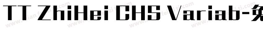 TT ZhiHei CHS Variab字体转换